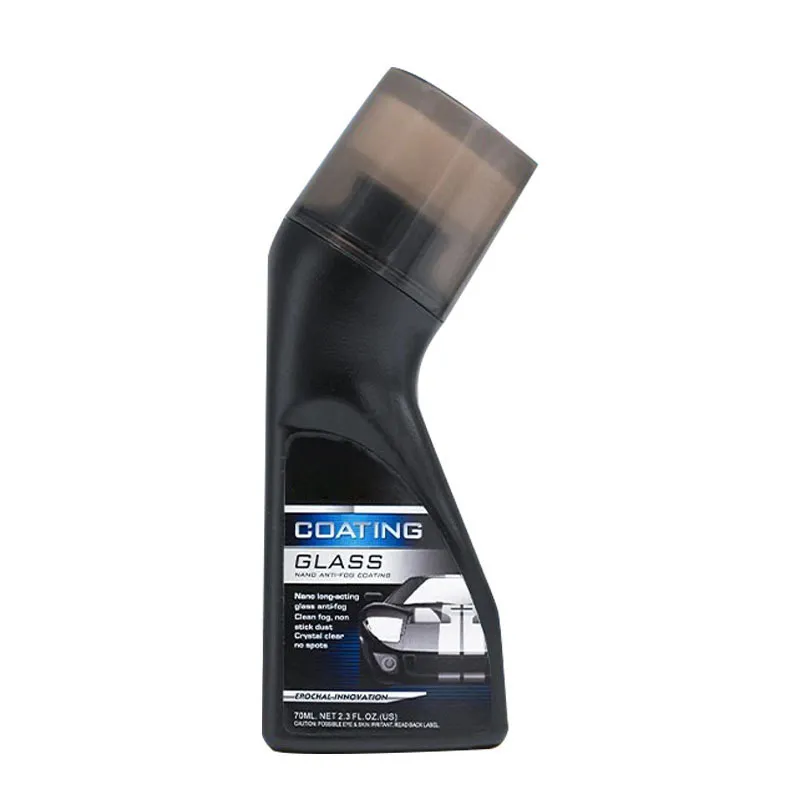 Anti-Fog Coating Spray for Car Windshield & Mirrors – Water Repellent Glass Cleaner with Cleaning Brush, Hydrophobic Treatment for Interior Windshield, Helmet Visor & Home Glass, Fogless Clear Vision for Driving Safety
